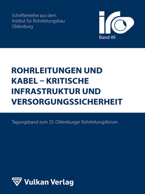 cover image of Rohrleitungen und Kabel – Kritische Infrastruktur und Versorgungssicherheit